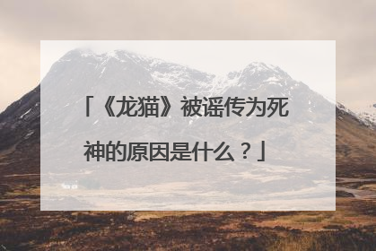 《龙猫》被谣传为死神的原因是什么？