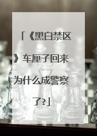 《黑白禁区》车厘子回来为什么成警察了?