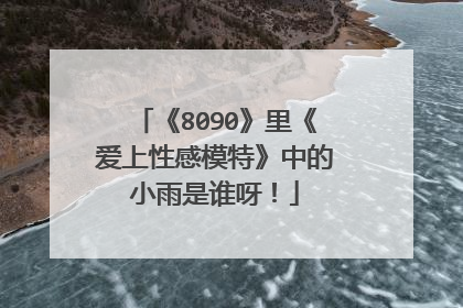 《8090》里《爱上性感模特》中的小雨是谁呀!