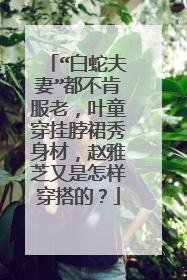 “白蛇夫妻”都不肯服老，叶童穿挂脖裙秀身材，赵雅芝又是怎样穿搭的？