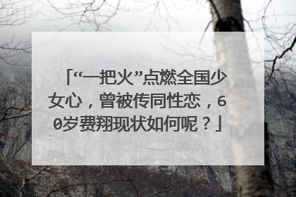 “一把火”点燃全国少女心，曾被传同性恋，60岁费翔现状如何呢？