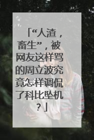 “人渣，畜生”，被网友这样骂的周立波究竟怎样调侃了科比坠机？