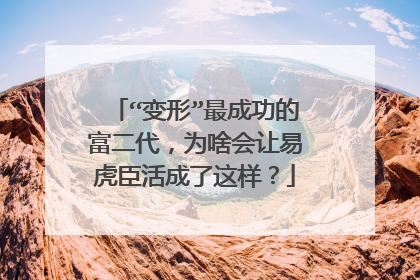 “变形”最成功的富二代,为啥会让易虎臣活成了这样?