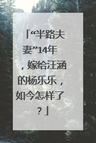 “半路夫妻”14年,嫁给汪涵的杨乐乐,如今怎样了?