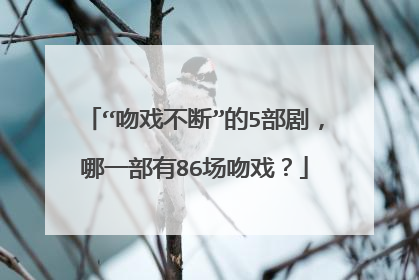 “吻戏不断”的5部剧,哪一部有86场吻戏?
