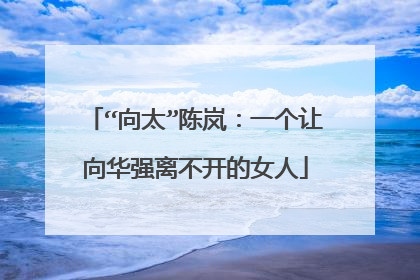 “向太”陈岚:一个让向华强离不开的女人