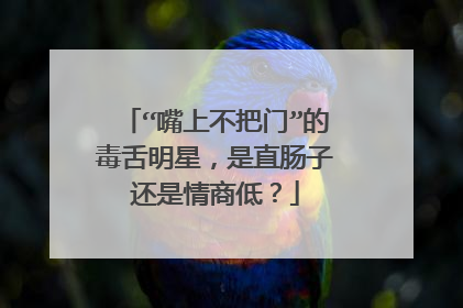 “嘴上不把门”的毒舌明星，是直肠子还是情商低？