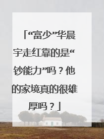“富少”华晨宇走红靠的是“钞能力”吗？他的家境真的很雄厚吗？