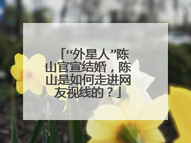 “外星人”陈山官宣结婚，陈山是如何走进网友视线的？