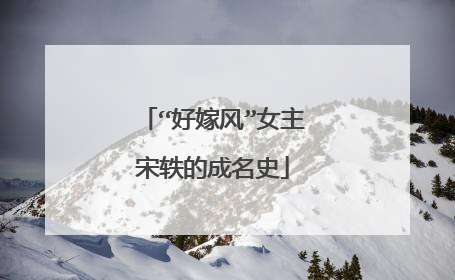 “好嫁风”女主宋轶的成名史