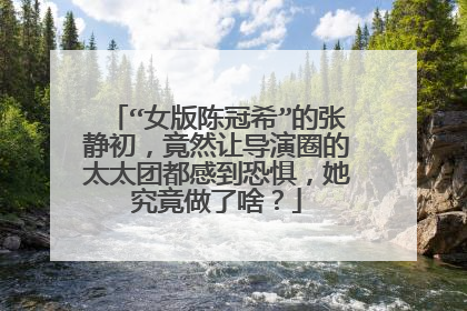 “女版陈冠希”的张静初,竟然让导演圈的太太团都感到恐惧,她究竟做了啥?