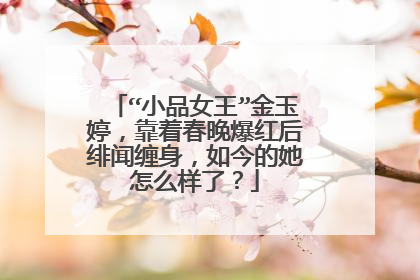 “小品女王”金玉婷,靠着春晚爆红后绯闻缠身,如今的她怎么样了?