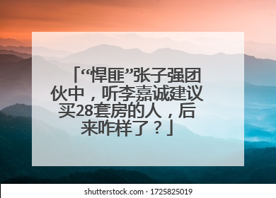 “悍匪”张子强团伙中，听李嘉诚建议买28套房的人，后来咋样了？