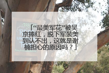 “最美军花”被吴京捧红,脱下军装美到认不出,这就是谢楠担心的原因吗?