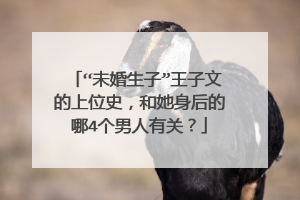 “未婚生子”王子文的上位史,和她身后的哪4个男人有关?