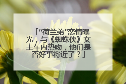 “荷兰弟”恋情曝光，与《蜘蛛侠》女主车内热吻，他们是否好事将近了？