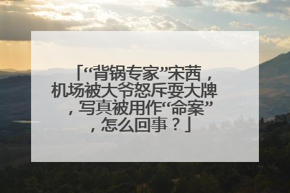 “背锅专家”宋茜,机场被大爷怒斥耍大牌,写真被用作“命案”,怎么回事?