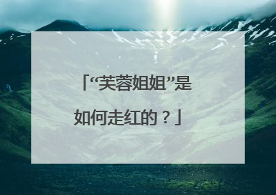 “芙蓉姐姐”是如何走红的？