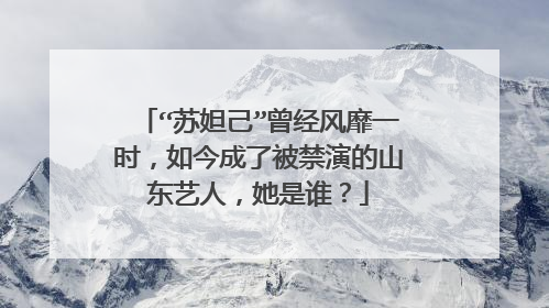“苏妲己”曾经风靡一时,如今成了被禁演的山东艺人,她是谁?