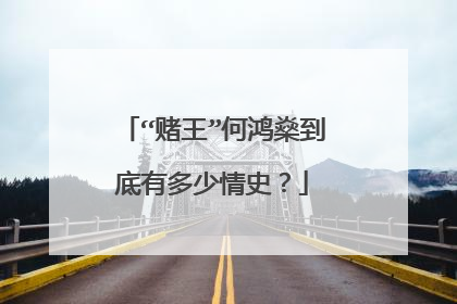 “赌王”何鸿燊到底有多少情史?