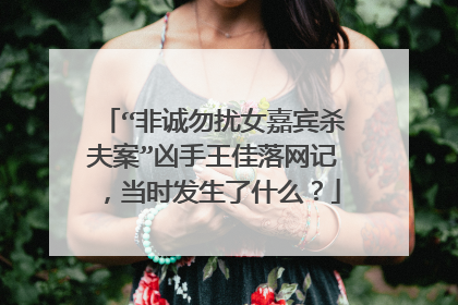 “非诚勿扰女嘉宾杀夫案”凶手王佳落网记，当时发生了什么？