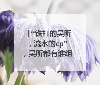 “铁打的吴昕,流水的cp”,吴昕都有谁组过CP?