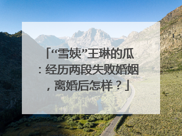 “雪姨”王琳的瓜：经历两段失败婚姻，离婚后怎样？