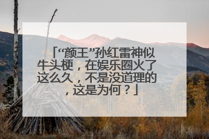 “颜王”孙红雷神似牛头梗，在娱乐圈火了这么久，不是没道理的，这是为何？