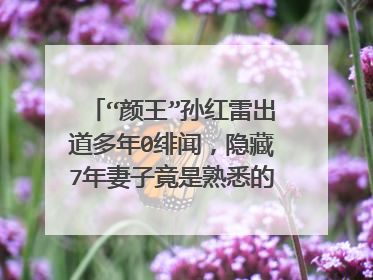 “颜王”孙红雷出道多年0绯闻,隐藏7年妻子竟是熟悉的她,她是谁?