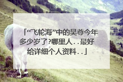 “飞轮海”中的吴尊今年多少岁了?哪里人..最好给详细个人资料..
