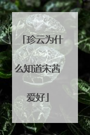 珍云为什么知道宋茜爱好