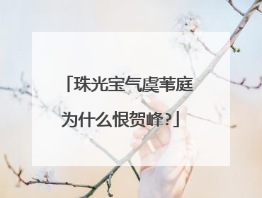 珠光宝气虞苇庭为什么恨贺峰?