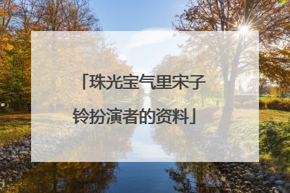 珠光宝气里宋子铃扮演者的资料