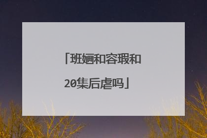 班婳和容瑕和20集后虐吗