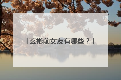 玄彬前女友有哪些?