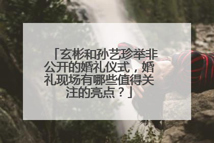 玄彬和孙艺珍举非公开的婚礼仪式，婚礼现场有哪些值得关注的亮点？