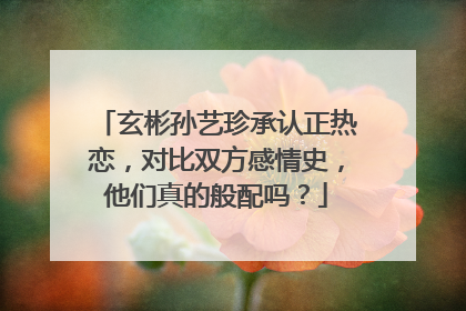 玄彬孙艺珍承认正热恋，对比双方感情史，他们真的般配吗？
