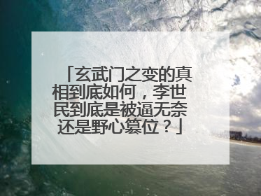 玄武门之变的真相到底如何，李世民到底是被逼无奈还是野心篡位？