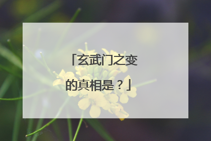 玄武门之变的真相是？