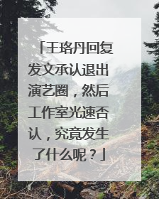 王珞丹回复发文承认退出演艺圈,然后工作室光速否认,究竟发生了什么呢?