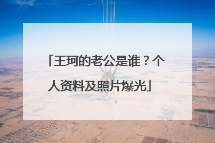 王珂的老公是谁？个人资料及照片爆光