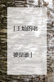 王灿的老婆是谁