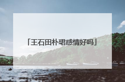 王石田朴珺感情好吗