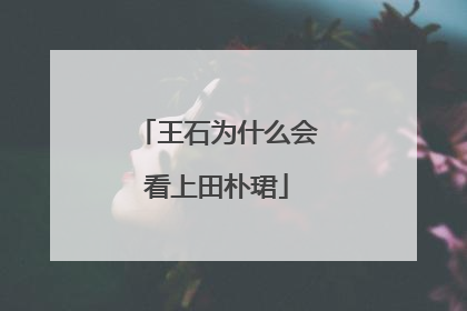 王石为什么会看上田朴珺