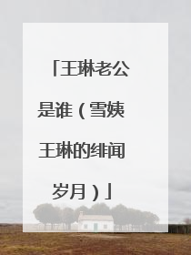王琳老公是谁（雪姨王琳的绯闻岁月）