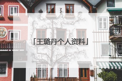 王璐丹个人资料