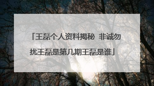 王磊个人资料揭秘 非诚勿扰王磊是第几期王磊是谁