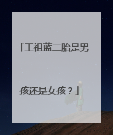 王祖蓝二胎是男孩还是女孩?