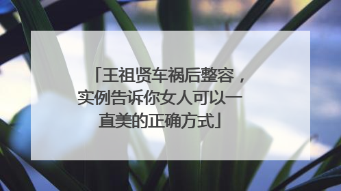 王祖贤车祸后整容,实例告诉你女人可以一直美的正确方式