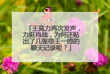 王竟力再次发声，力挺肖战，为何还贴出了几张带王一博的聊天记录呢？